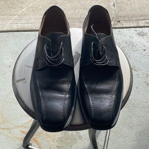 GEOX men's fab BLACK LEATHER SHOES euro 44